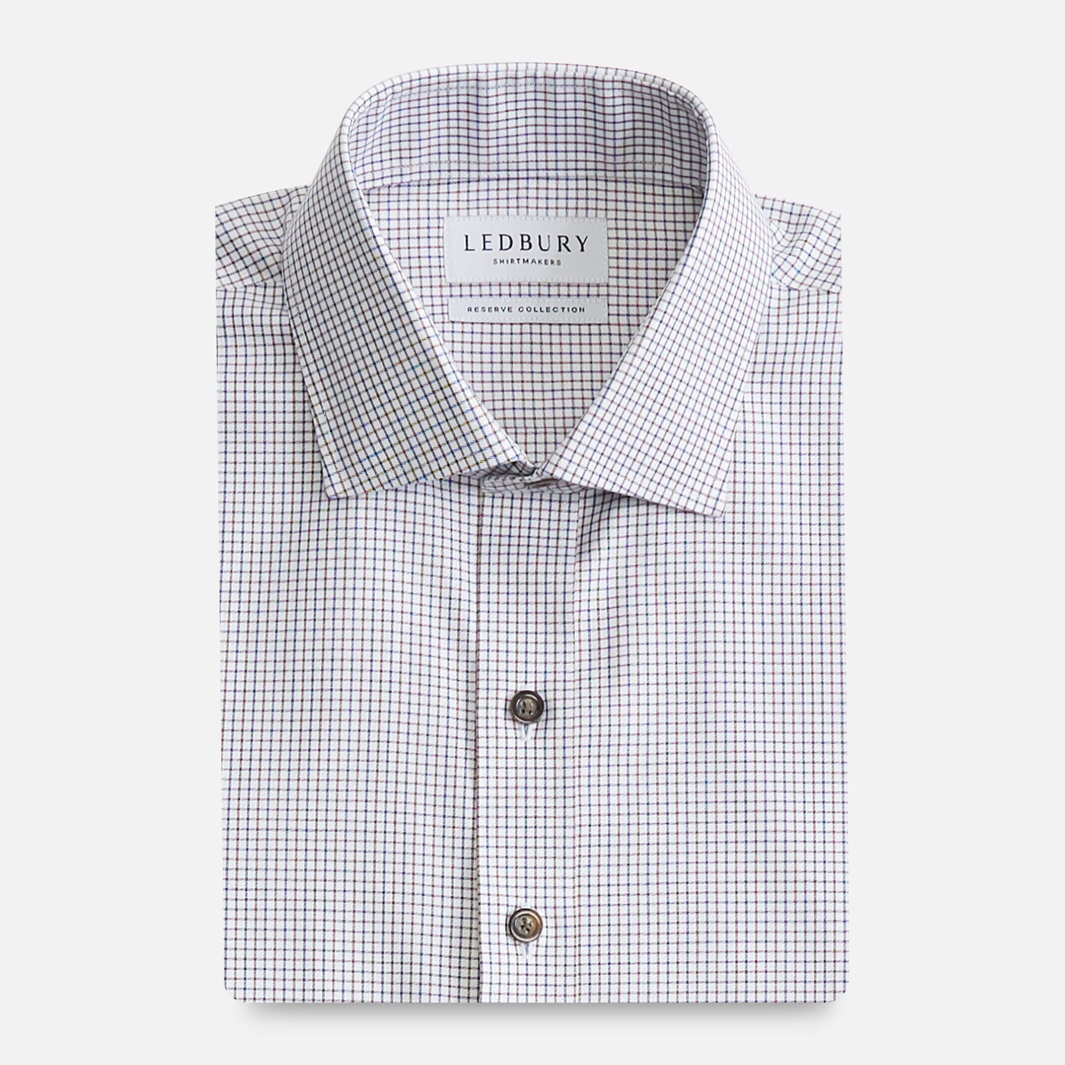 The Brown Gelder Check Custom Shirt Custom Dress Shirt- Ledbury