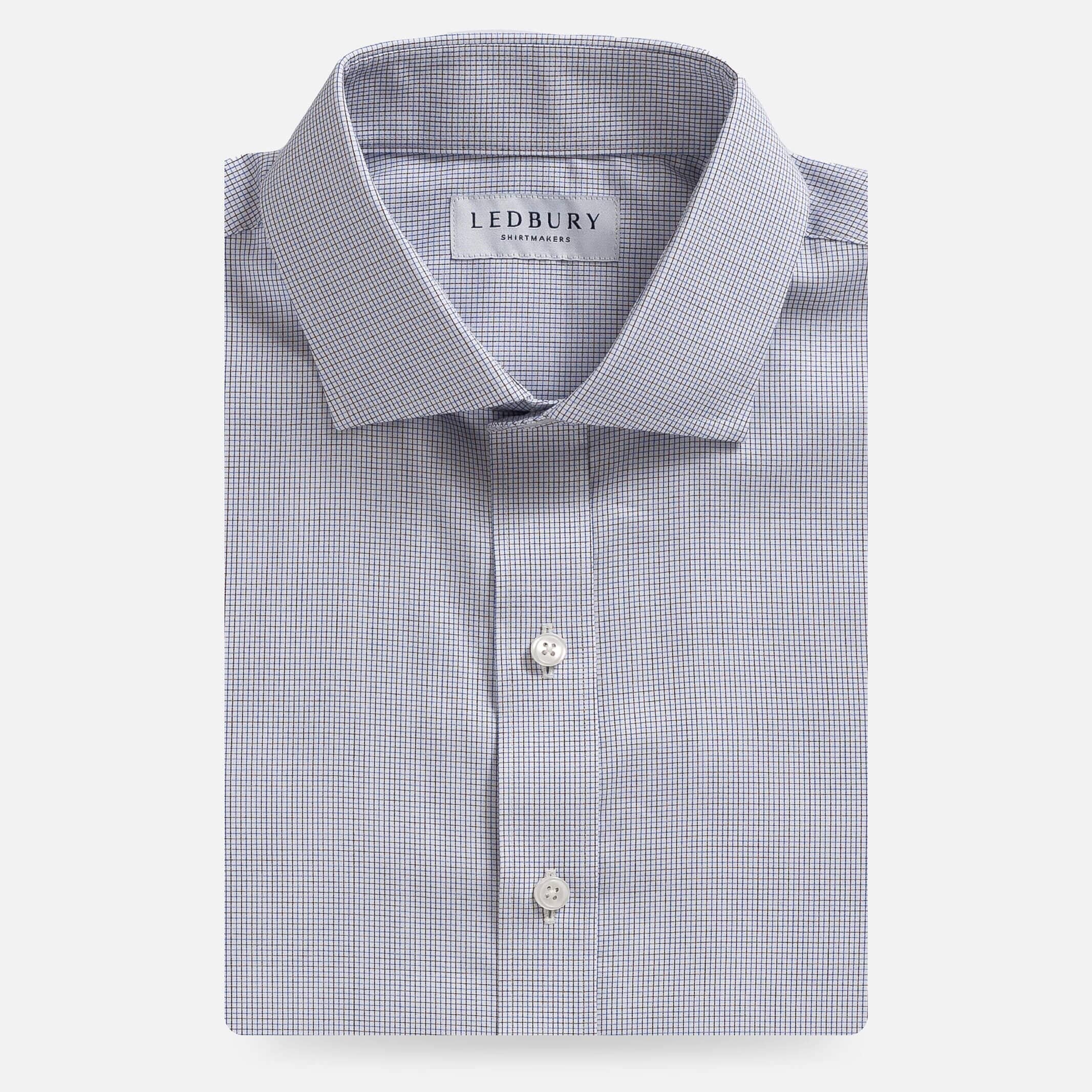 The Brown Boscher Check Custom Shirt Custom Dress Shirt- Ledbury
