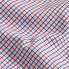 Red Hughes check dress shirt fit and drape