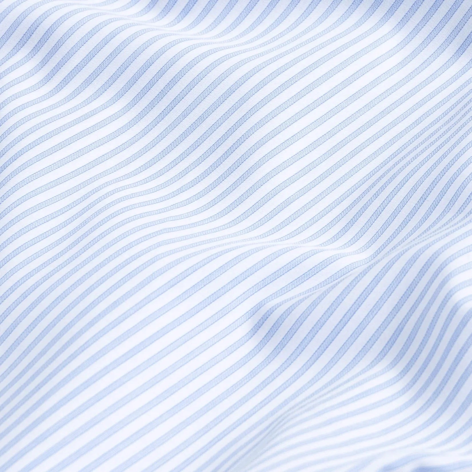 Kent micro-twill fabric close-up - blue stripe pattern texture