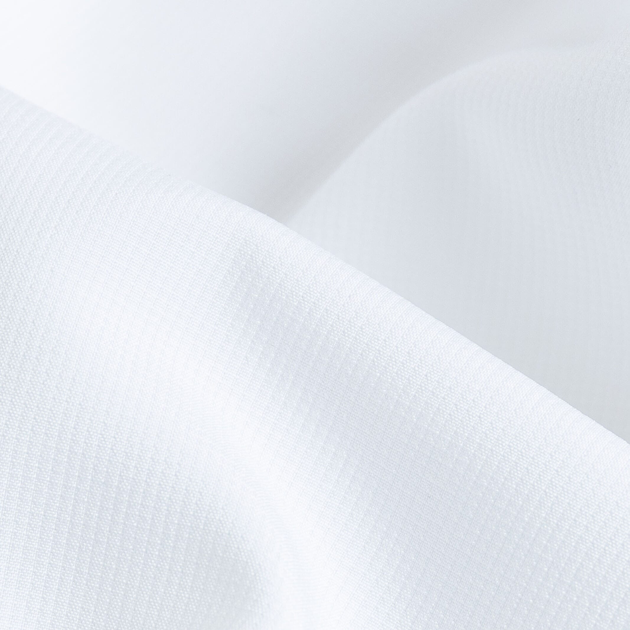 White Tulu fishing shirt fabric close-up - 100% recycled polyester quick-dry material