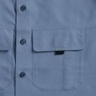 Double flap pocket detail - Ledbury Tulu fishing shirt Velcro closure