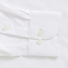 The White Journey Flex Performance with French Placket Custom Shirt Custom Dress Shirt- Ledbury