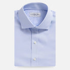 Blue Journey Flex wrinkle-free dress shirt - custom fit performance fabric for men