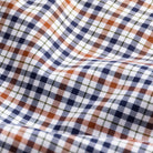 Journey Flex check dress shirt fabric close-up - wrinkle-resistant performance material