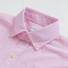 The Pink Short Sleeve Barretto Cotton Linen Custom Shirt Custom Short Sleeve Shirt- Ledbury