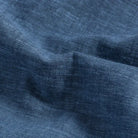 Medium blue Sandoval oxford chambray fabric texture closeup - Ledbury slub cotton weave detail