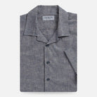 Navy Blue Sandoval Camp Collar shirt  — relaxed warm-weather silhouette