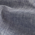 Navy Blue Sandoval Oxford Chambray fabric close-up — slub cotton texture, Ledbury