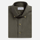 Olive Sandoval oxford chambray custom shirt front view - Ledbury men's casual shirt