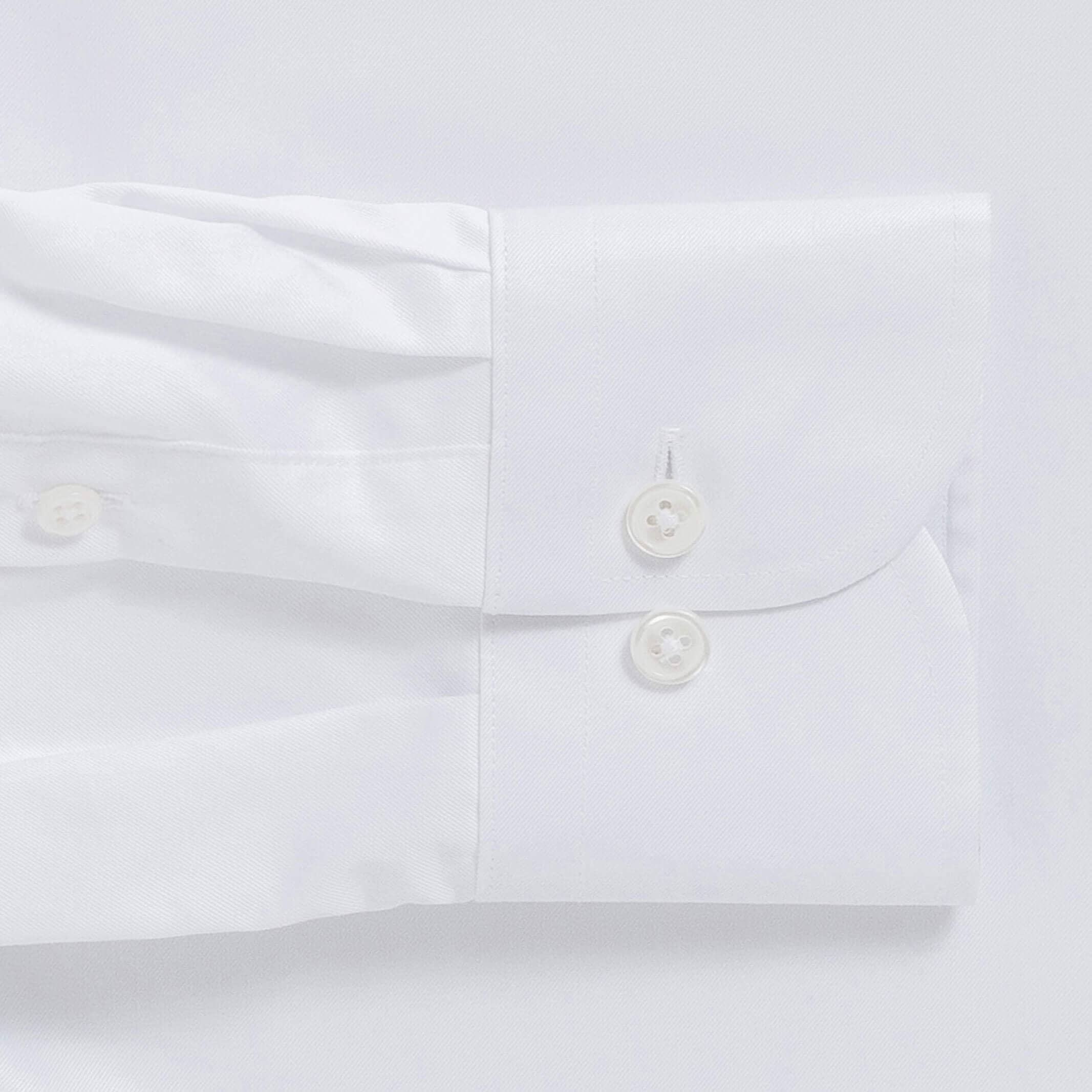 White shirt sleeve and cuff - double button barrel cuff dress shirt