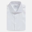 White dress shirt with French placket - seamless Signature fine twill