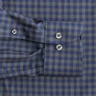 Slate Norton shirt cuff close up - custom fit casual shirt construction