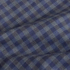 Men's brushed herringbone shirt fabric close up
