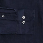 The Dark Navy Crockett Corduroy Custom Shirt Custom Casual Shirt- Ledbury