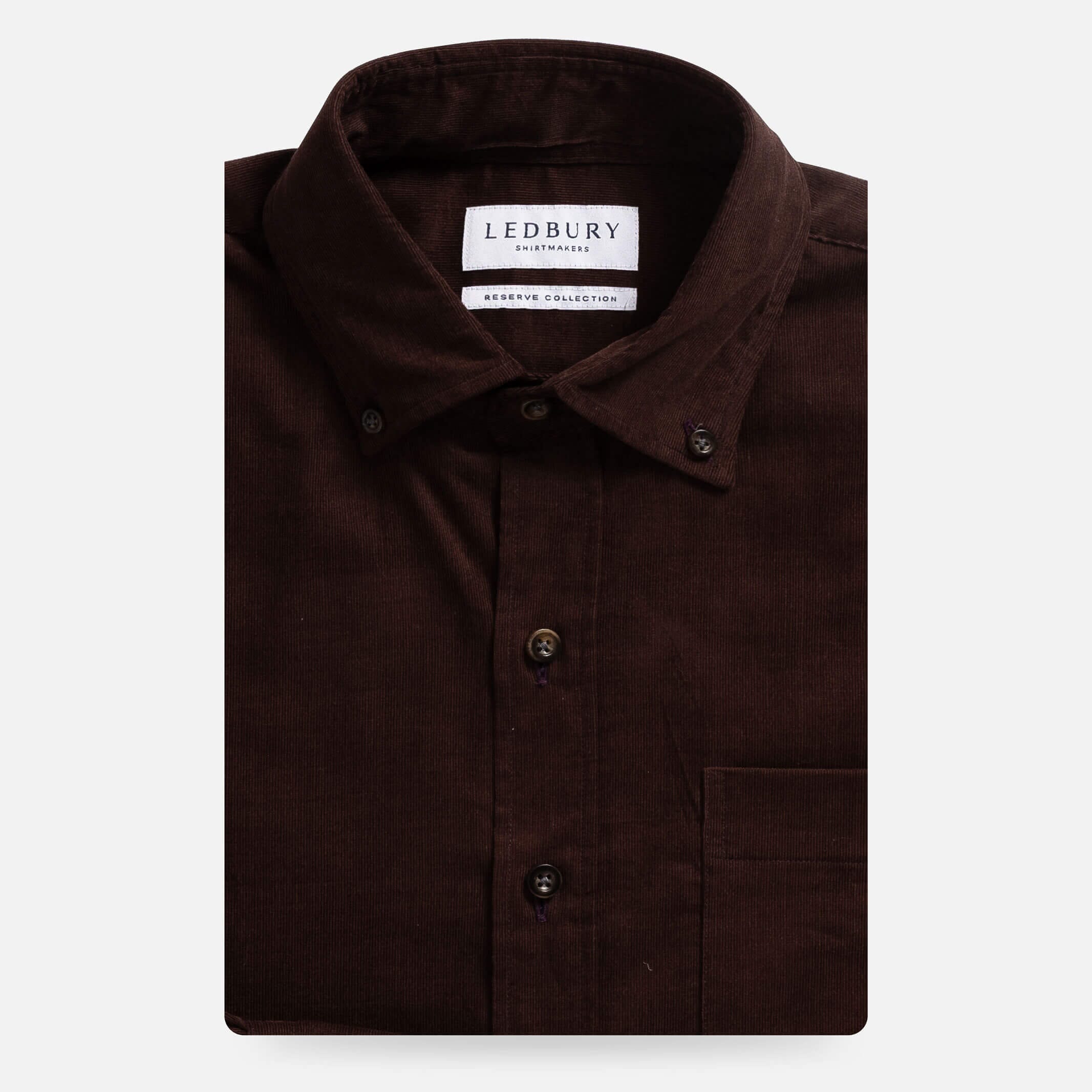 The Brown Crockett Corduroy Custom Shirt Custom Casual Shirt- Ledbury