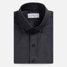 The Dark Grey Malone Washed Twill Custom Shirt Custom Casual Shirt- Ledbury