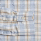 The Blue Mist Albini Frezza Flannel Custom Shirt Custom Casual Shirt- Ledbury