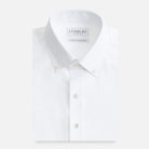 The White Besler Brushed Oxford Custom Shirt Custom Dress Shirt- Ledbury