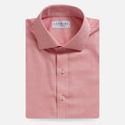 The Red Hutchins Herringbone Custom Shirt Custom Dress Shirt- Ledbury