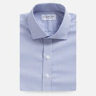 The Blue Healy Performance Twill Custom Shirt Custom Dress Shirt- Ledbury