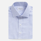 The Blue Cappell Comfort Strech Custom Shirt Custom Dress Shirt- Ledbury