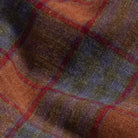 The Burnt Sienna Briese Linen Cotton Plaid Custom Shirt Custom Casual Shirt- Ledbury