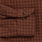 The Baked Clay Briese Linen Cotton Gingham Custom Shirt Custom Casual Shirt- Ledbury