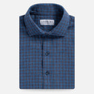The Blue Briese Linen Cotton Gingham Custom Shirt Custom Casual Shirt- Ledbury