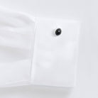 The White Canbury Herringbone Non Iron Custom Tuxedo Shirt Custom Dress Shirt- Ledbury