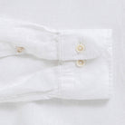 Double button barrel cuff detail - Ledbury Barlotta white linen shirt sleeve