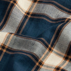 The Navy Blue Albini Byrne Plaid Custom Shirt Custom Casual Shirt- Ledbury