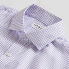 Lavender Owenby dress shirt collar detail - premium 100% cotton Comfort Stretch fabric