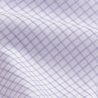 Lavender check fabric close-up - ledbury.momfort Stretch 100% cotton shirting