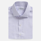 Lavender check dress shirt with Comfort Stretch fabric - Ledbury Owenby custom fit shirt