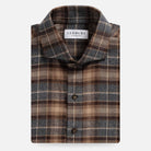 The Tobacco Arnold Flannel Custom Shirt Custom Casual Shirt- Ledbury
