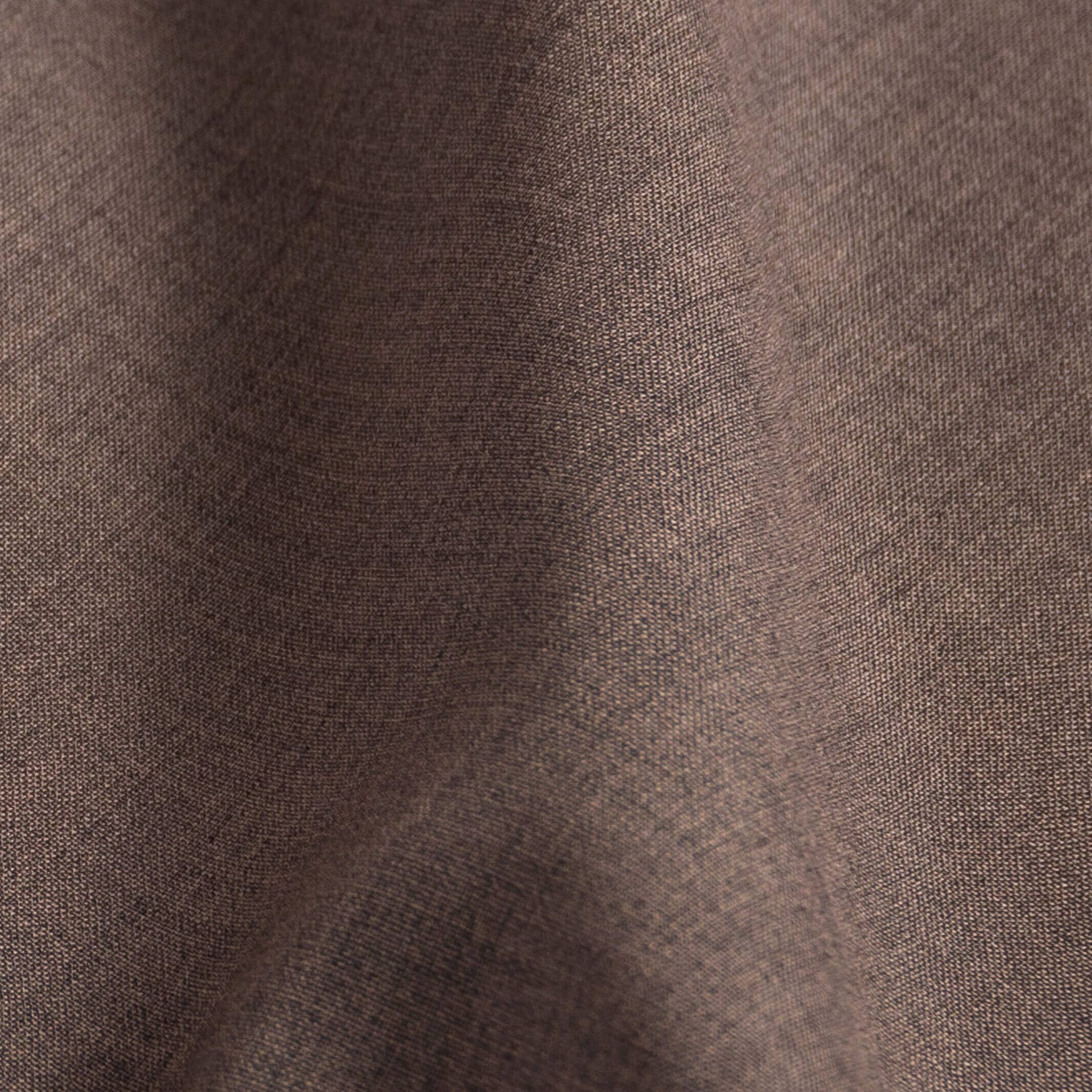 Soft brown Merino wool fabric close-up - Ledbury Reda stretch with ultra-soft texture