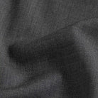 Charcoal Merino wool fabric close-up - Ledbury Reda stretch with ultra-soft texture