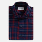 The Red Jensen Plaid Custom Shirt Custom Casual Shirt- Ledbury