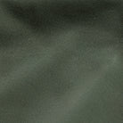 A close-up of dark olive green fabric with a fine ribbed texture and soft folds.