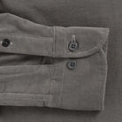 Foxcroft Corduroy shirt sleeve and fabric detail - midweight micro cord with stretch