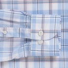 Double button barrel cuff detail - Ledbury Alta plaid Tencel shirt sleeve