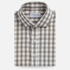 The Grey Heather Levine Brushed Cotton Custom Shirt Custom Casual Shirt- Ledbury