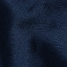 Indigo Lisden denim fabric close-up - natural indigo dobby weave texture