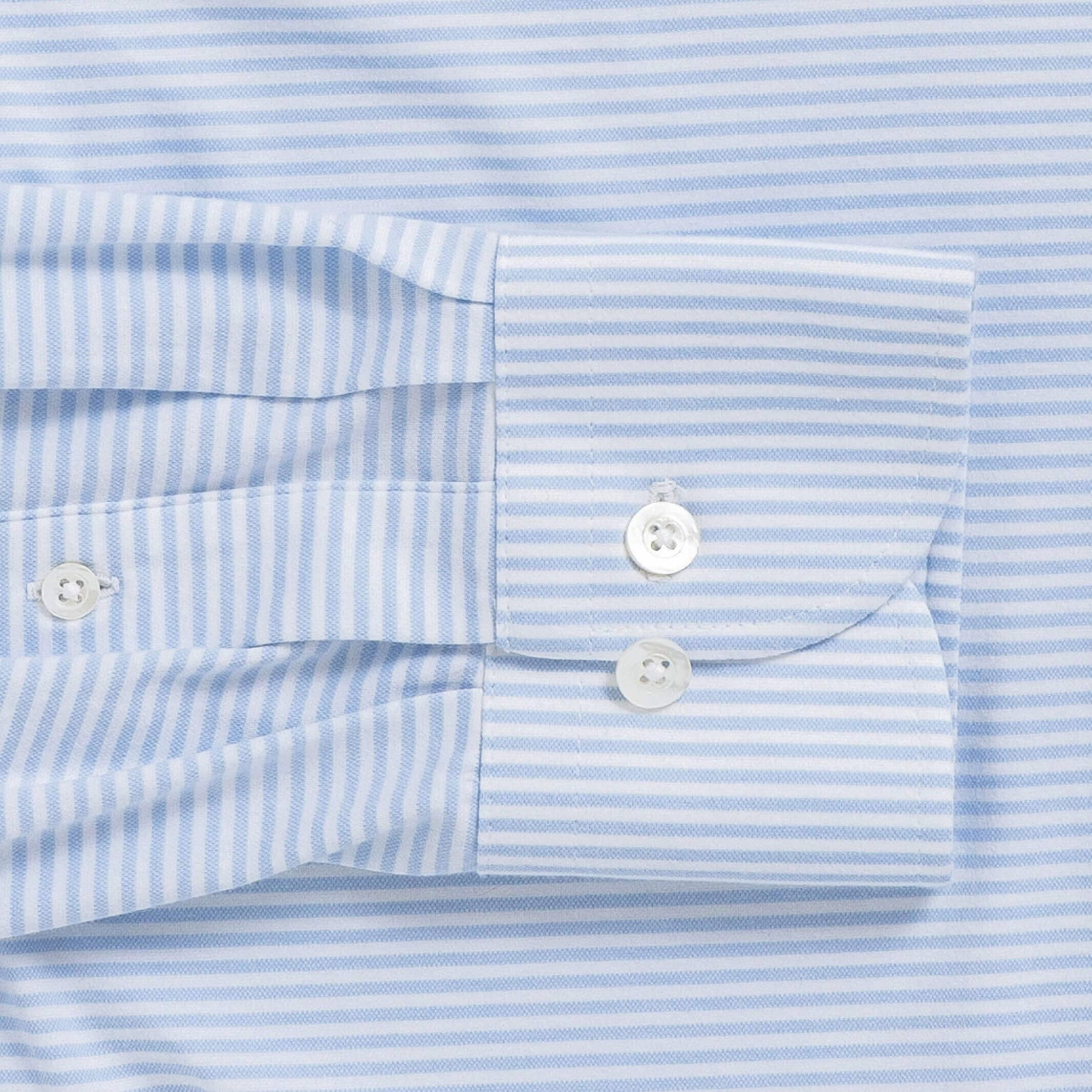 The Blue Chaparral Stripe Knit Custom Shirt Custom Dress Shirt- Ledbury