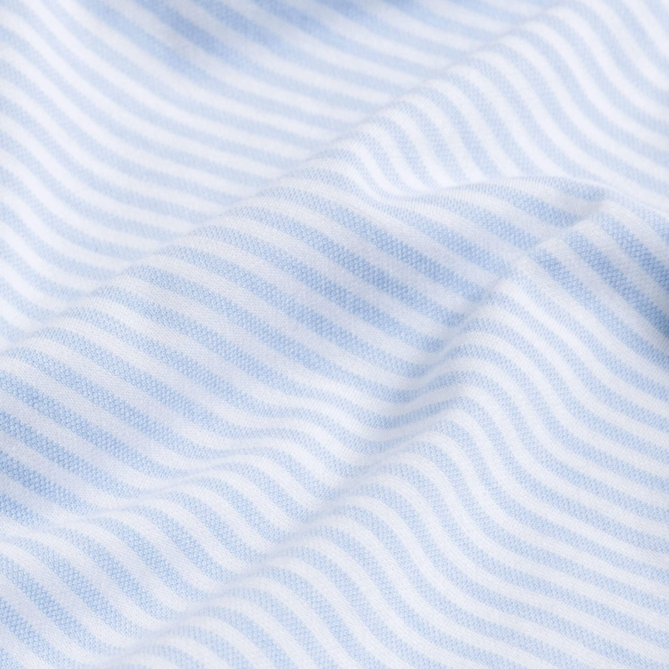 The Blue Chaparral Stripe Knit Custom Shirt Custom Dress Shirt- Ledbury