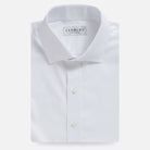 The White Duval Pinpoint Oxford Custom Shirt Custom Dress Shirt- Ledbury