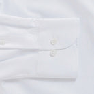 The White Duval Pinpoint Oxford Custom Shirt Custom Dress Shirt- Ledbury