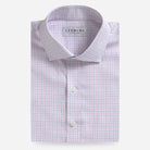 The Pink Voigt Poplin Check Custom Shirt Custom Dress Shirt- Ledbury