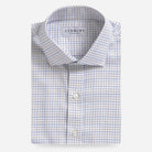The Blue Taft Check Custom Shirt Custom Dress Shirt- Ledbury